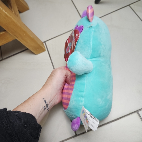 Squishmallows HugMees 10" Leon Valentine Monster Plush 2023 NWT - Picture 3 of 14